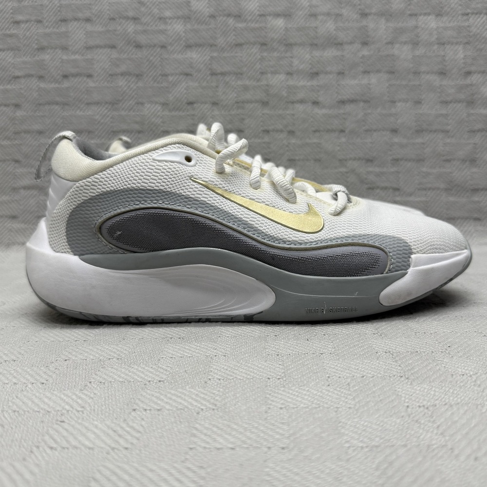 Nike ISOFly Shoes Unisex Kids Size‎ 3 White Mesh Low Top Sneakers FN4384-100
